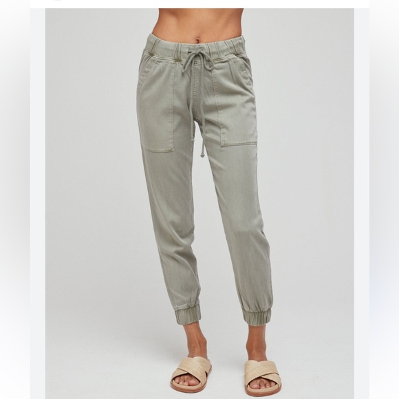 Bella Dahl Pants - Bella Dahl Sage Green Jogger Pants Size Small